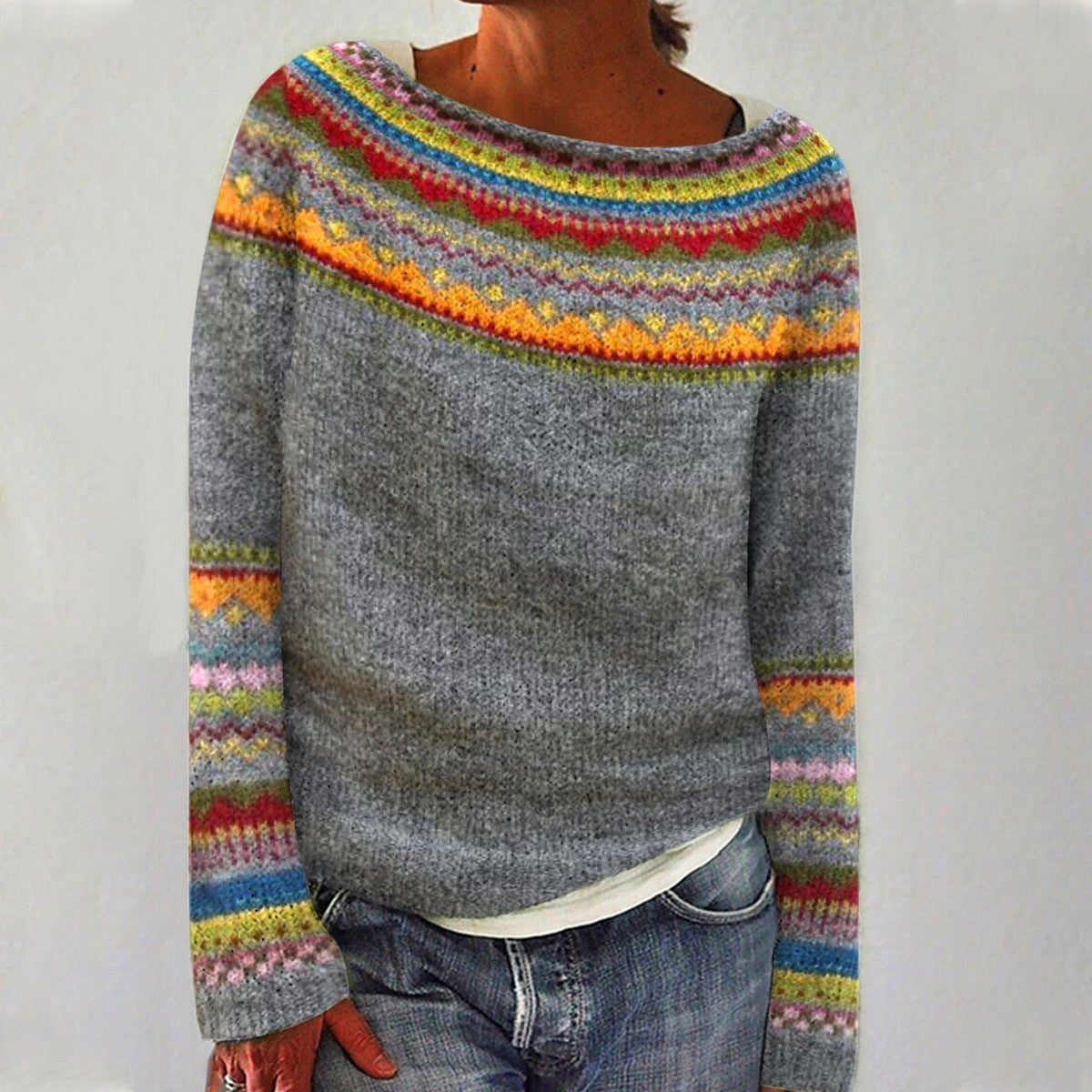 AMELIE RETRO KNITTED JUMPER