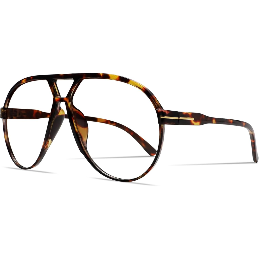 Retro Oversized Aviator Sunglasses - Amara